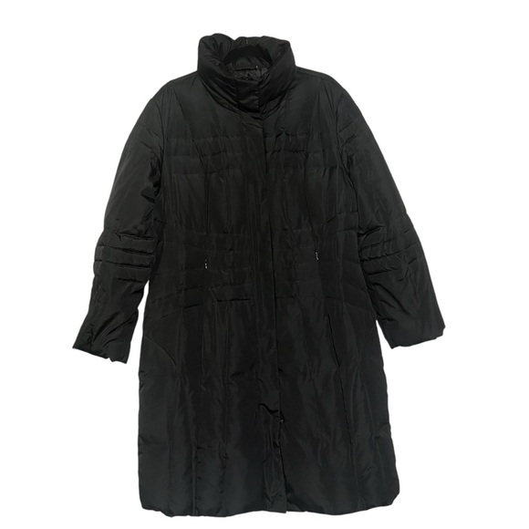 Calvin Klein Full Length Winter Parka Jacket Black Down Filled Size XL - Picture 1 of 14